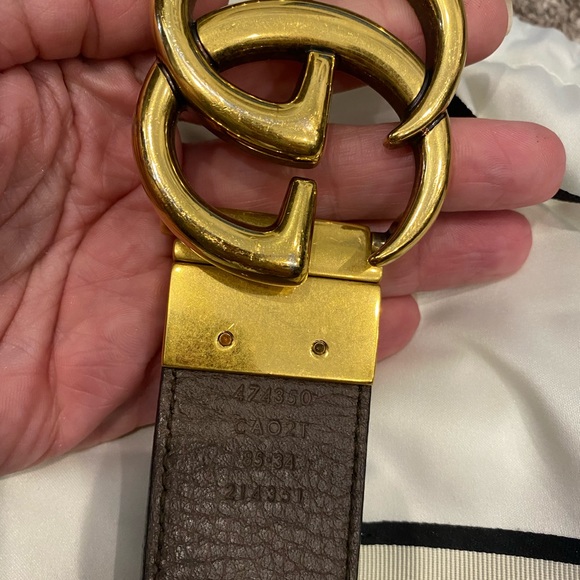 GUCCI Reversible Belt Double G Sz 85 - Picture 4 of 16